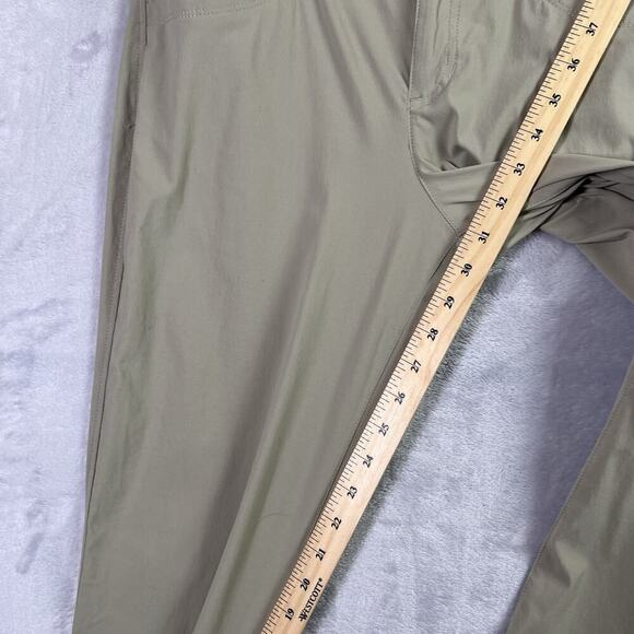 Eddie Bauer Hiking Pants Women's 8 Tan Pockets Nylon Belt Loops Button Ankles - Picture 10 of 15